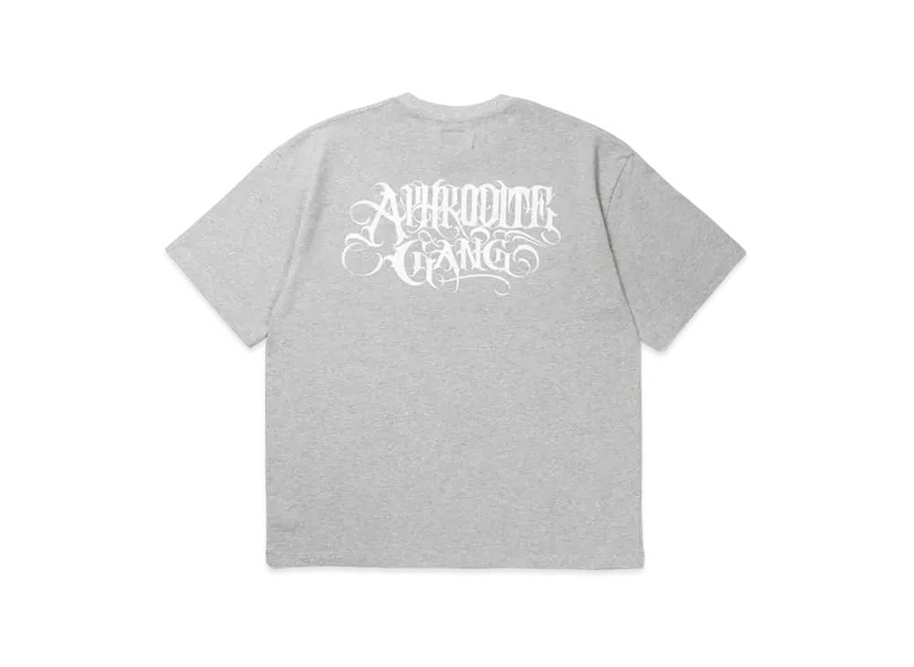 APHRODITEGANG Classic Logo S/S Tee (White Print) "Dark Gray"