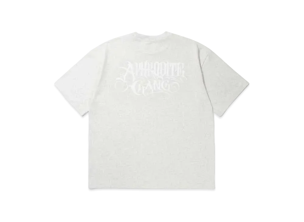 APHRODITEGANG Classic Logo S/S Tee (White Print) "Light Gray"