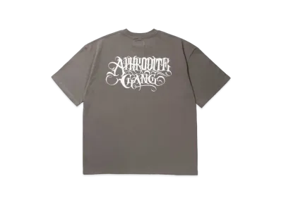 APHRODITEGANG Classic Logo S/S Tee (White Print) "Charcoal"