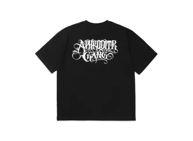 APHRODITEGANG Classic Logo S/S Tee (White Print) "Black"