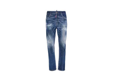 Dsquared2 Medium Heritage Fisherman Wash 642 Jeans "Navy"