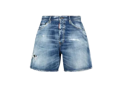 Dsquared2 Medium Everything Wash Boxer Short Jeans "Navy"