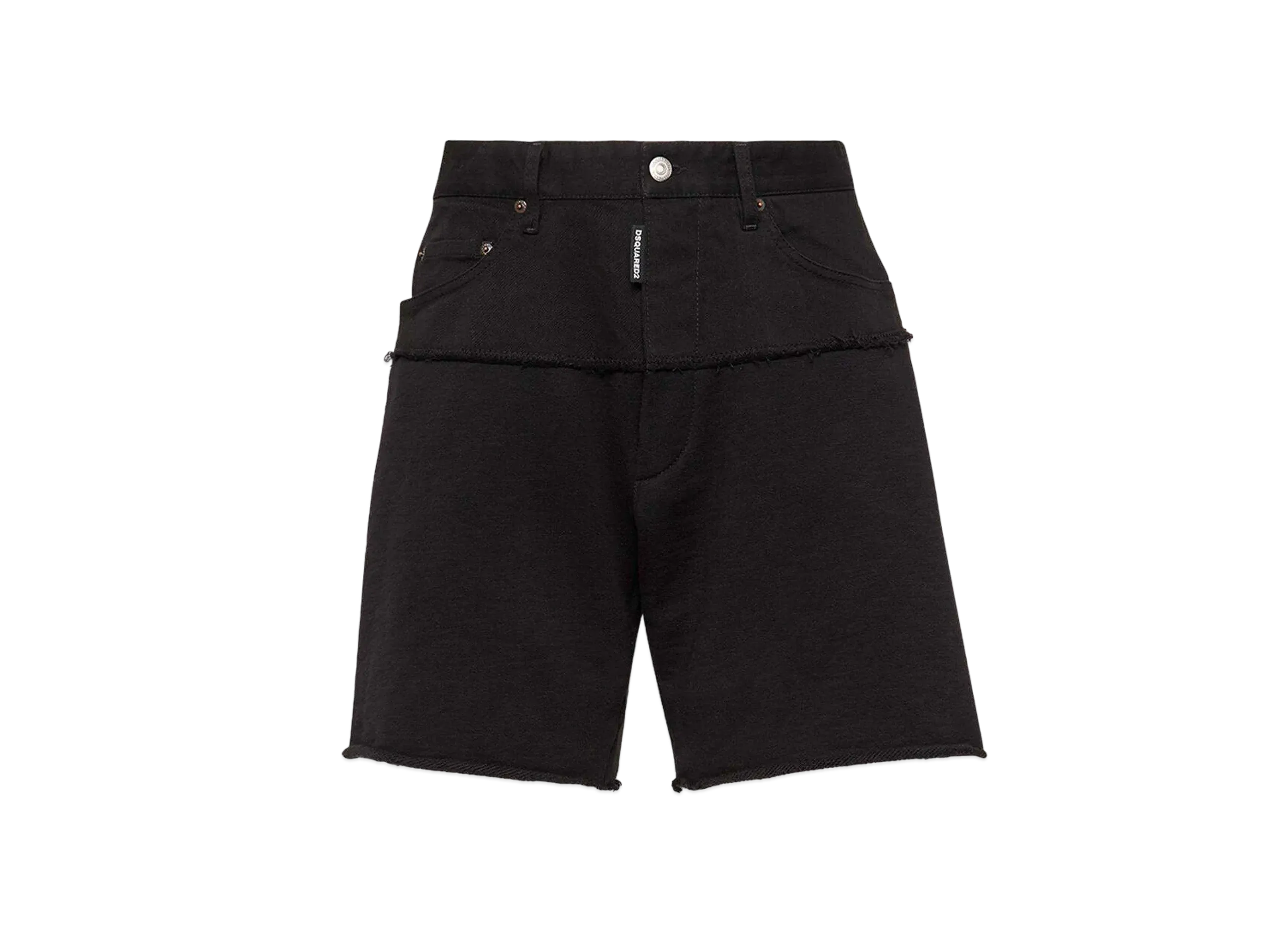 Dsquared2 Dyed Big Boxer Fit Shorts "Black"