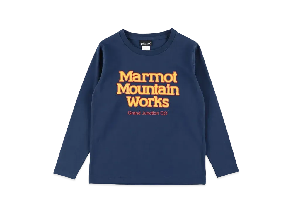 Marmot K's Works Logo T-shirt "Navy"