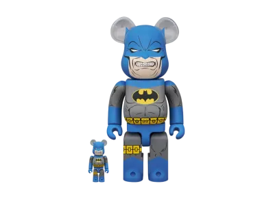 MEDICOM TOY "BEARBRICK" -THE DARK KNIGHT RETURNS- BATMAN(TDKR BLUE Ver.)100% & 400%