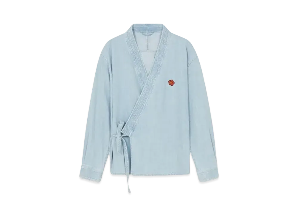 KENZO Denim KIMONO Jacket "Stone Bleached White Denim"