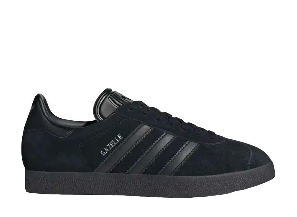 adidas Gazelle "All Black/Silver Metallic"