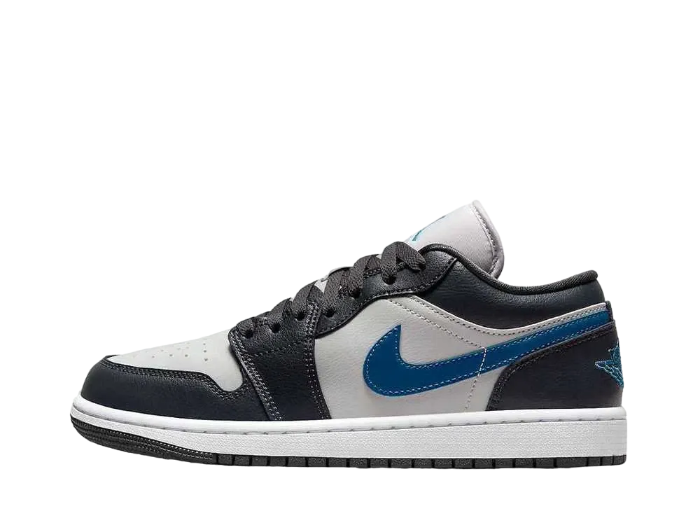 ナイキ ウィメンズ エアジョーダン1 ロー "アンスラサイト/インダストリアルブルー/ニュートラルグレー/ホワイト"