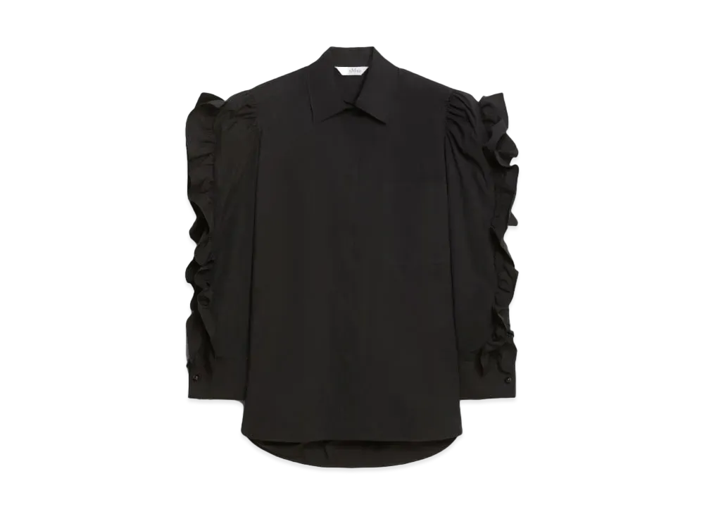 Max Mara Playadi Cotton Poplin Oversized Shirt "Black"