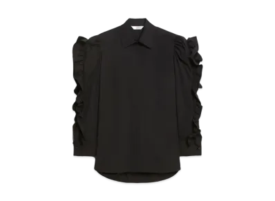 Max Mara Playadi Cotton Poplin Oversized Shirt "Black"