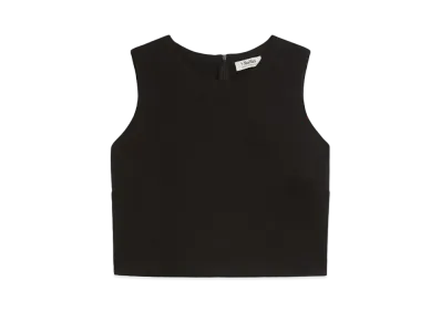 Max Mara Dazie Scuba Jersey Crop Top "Blak"