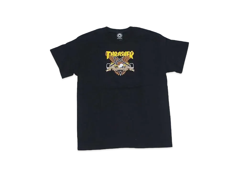 THRASHER x ANTI HERO Eaglegram Tee "Black"