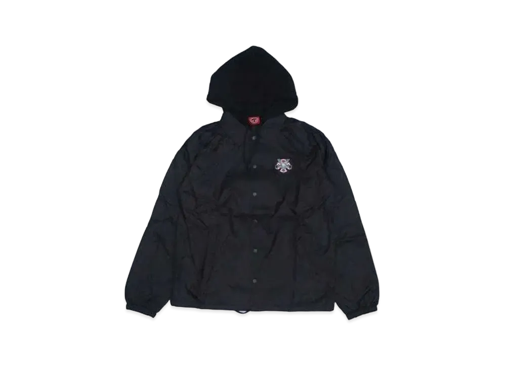 THRASHER x INDEPENDENT Pentagram Cross Hooded Windbreaker Jacket "Black"