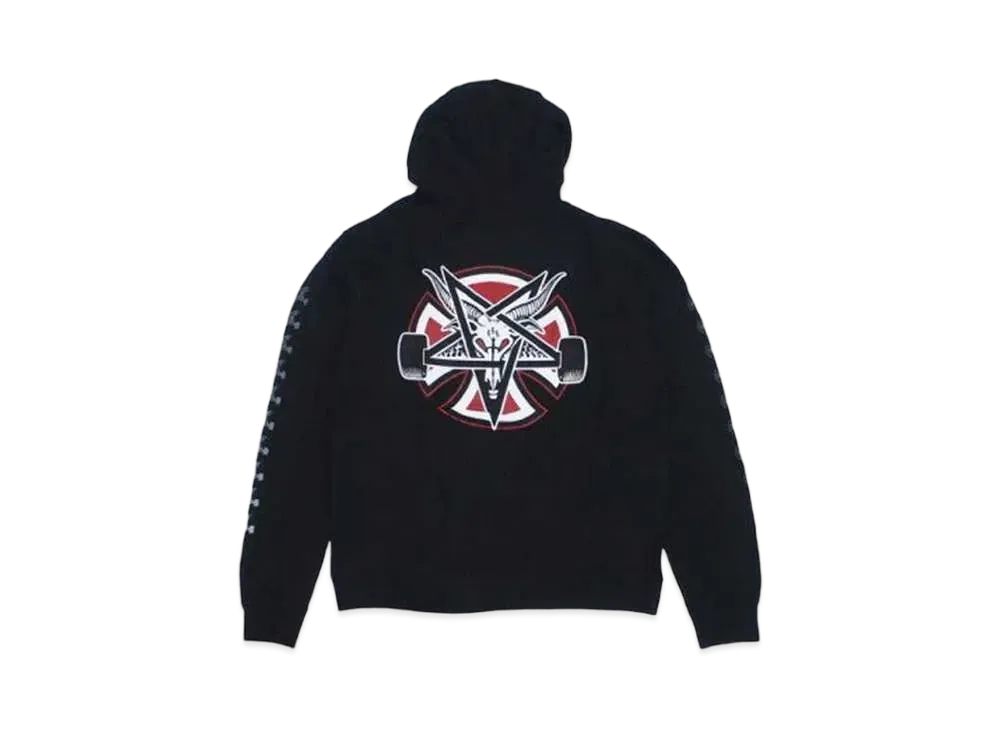 THRASHER x INDEPENDENT Pentagram Cross Pullover Hood "Black"