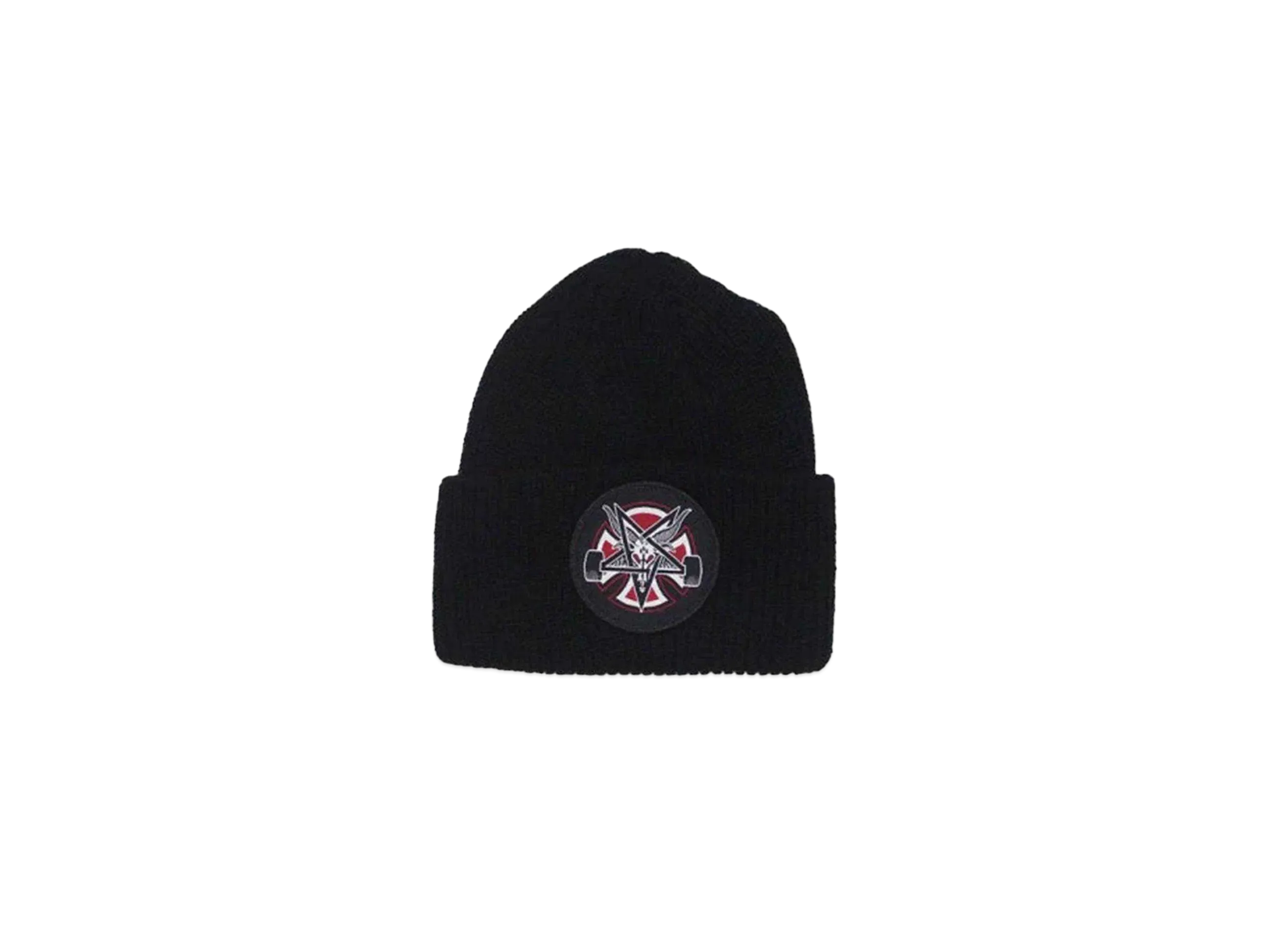 THRASHER x INDEPENDENT Pentagram Cross Long Shoreman Beanie "Black"