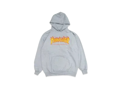 THRASHER Flame Logo Hoodie "Gray"