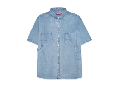 Supreme Loose Fit S/S Denim Painter Shirt "Washed Blue"