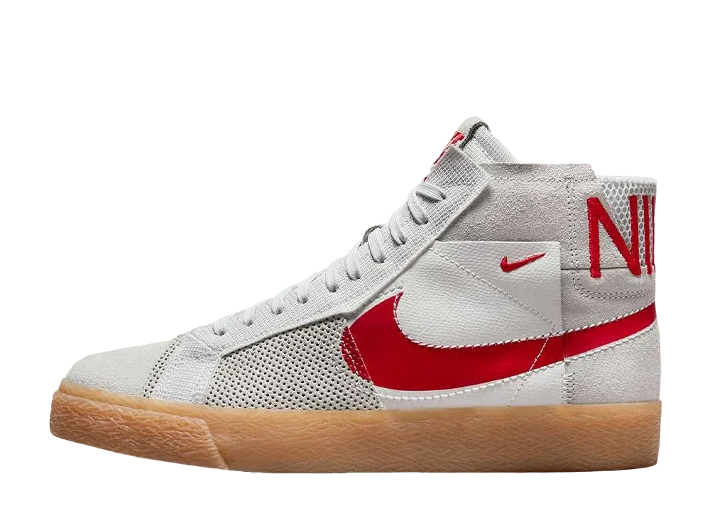 Nike SB Zoom Blazer Mid PRM "Summit White/Pure Platinum/University Red"