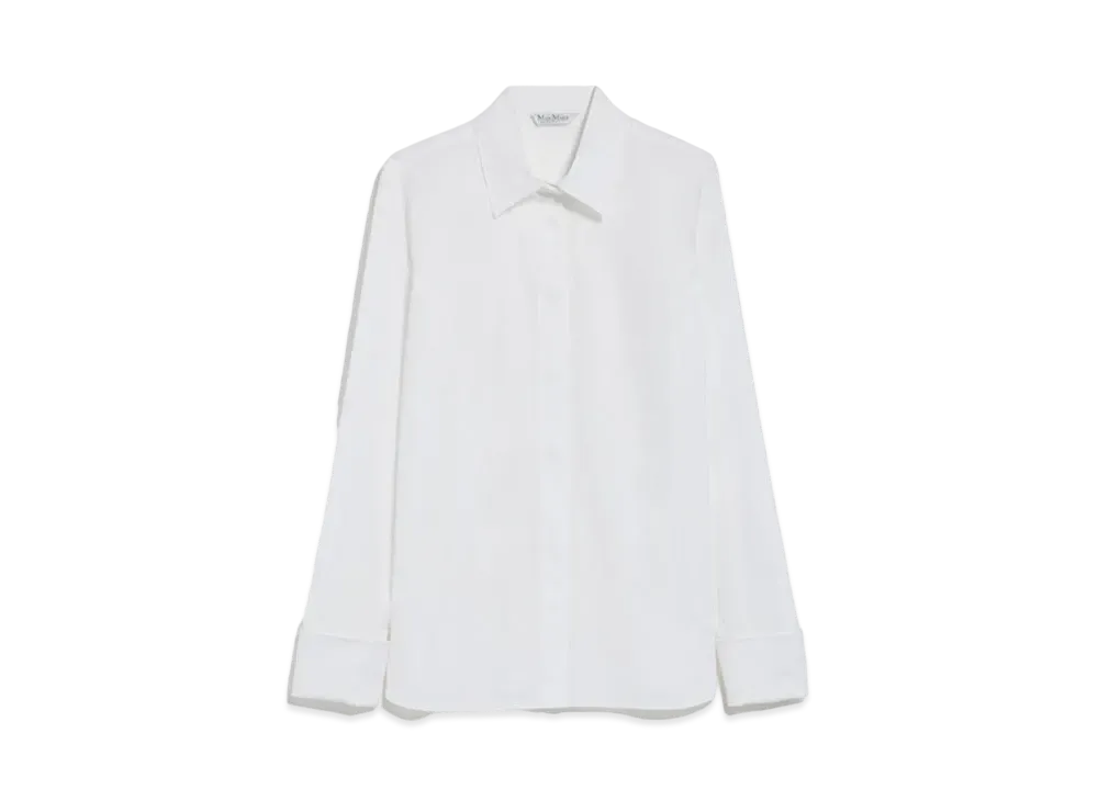 Max Mara Knut Cotton Stretch Shirt "Optical White"