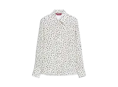 Max Mara Pagine Pure Silk Crepe De Chine Blouse "Ivory"