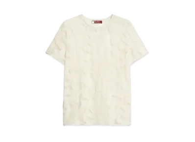 Max Mara Deluna Floral Lace T-shirt "Ivory"