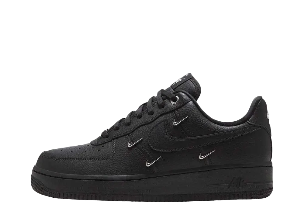Nike Women's Air Force 1 Low "Black/Metallic Silver"