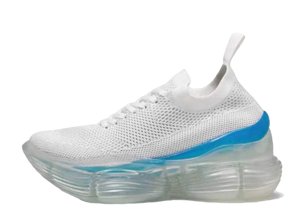 grounds INTERSTELLAR+ "White Gray/Neon Blue Clear+"