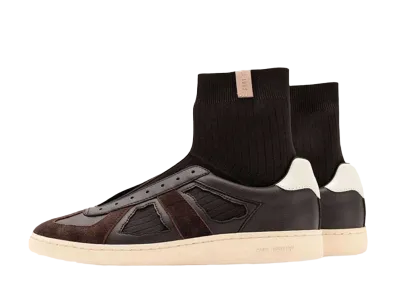 FOOT INDUSTRY GAT HI-TOP SOCKS "DARK BROWN"
