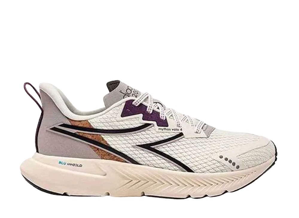 Diadora MYTHOS BLUSHIELD VOLO 4 W 2030 "WHISPER WHITE/BLACK/SUNSET PURPLE"