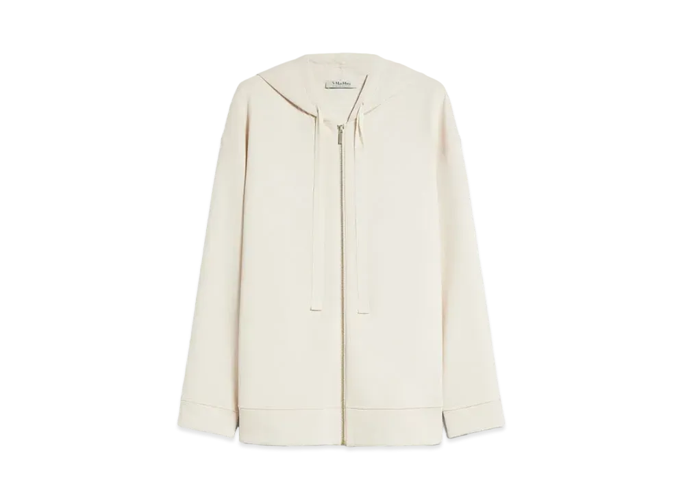 Max Mara Zueye Scuba Jersey Hoodie "Ivory"