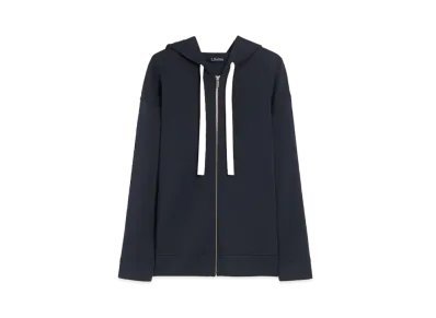 Max Mara Zueye Scuba Jersey Hoodie "Navy"