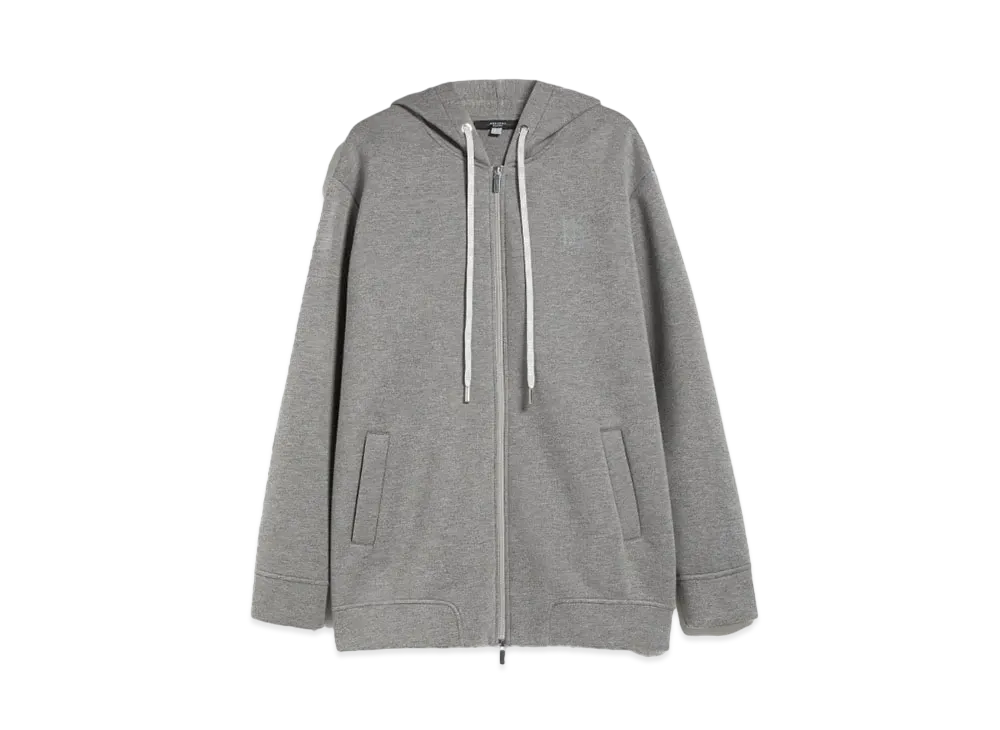 Max Mara Chileno Scuba Jersey Hoodie "Medium Gray"