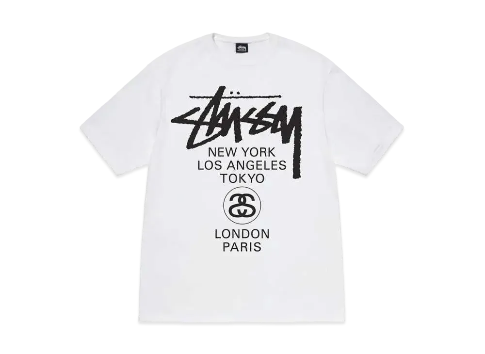 Stussy World Tour Tee "White" (23SS)