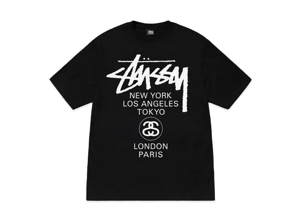 Stussy World Tour Tee "Black" (23SS)