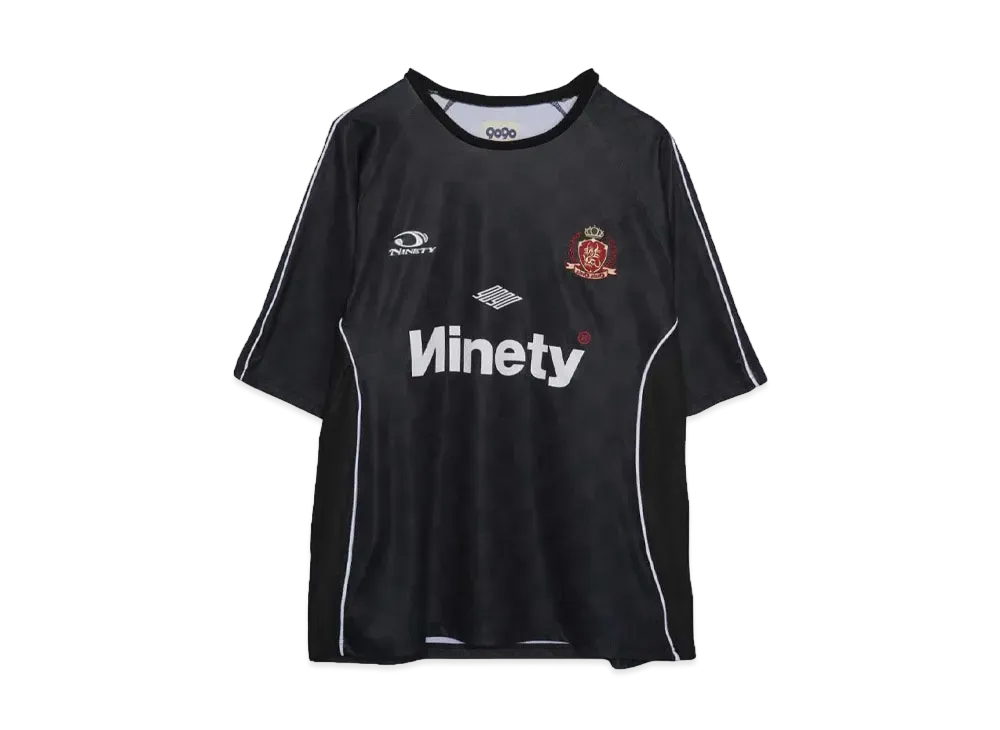 9090 Emblem Piping Game S/S Shirts "BLACK"