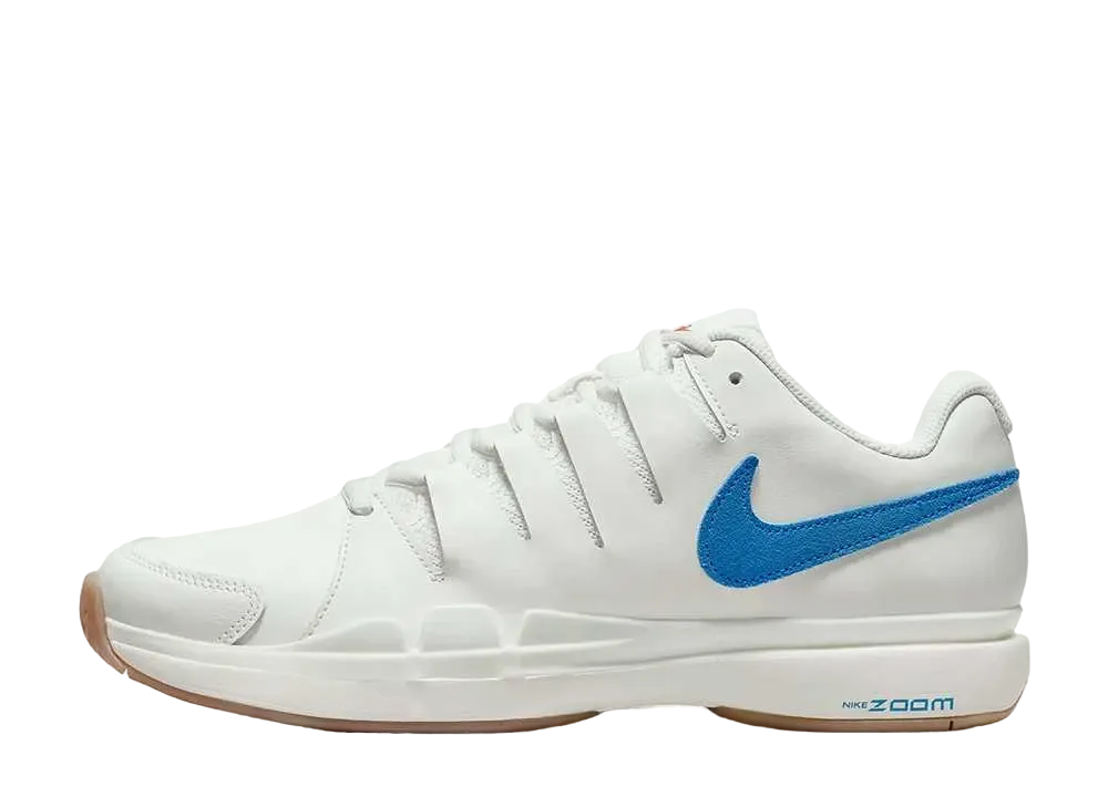 ナイキ コート エアズーム ヴェイパー 9.5 ツアー レザー "セイル/ガムライトブラウン/ユニバーシティブルー"