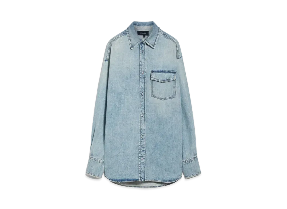 Max Mara Targa Indigo Denim Overshirt "Midnight Blue"