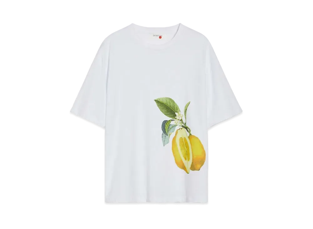 Max Mara Nebbie Floral Print T-shirt "Optical White"