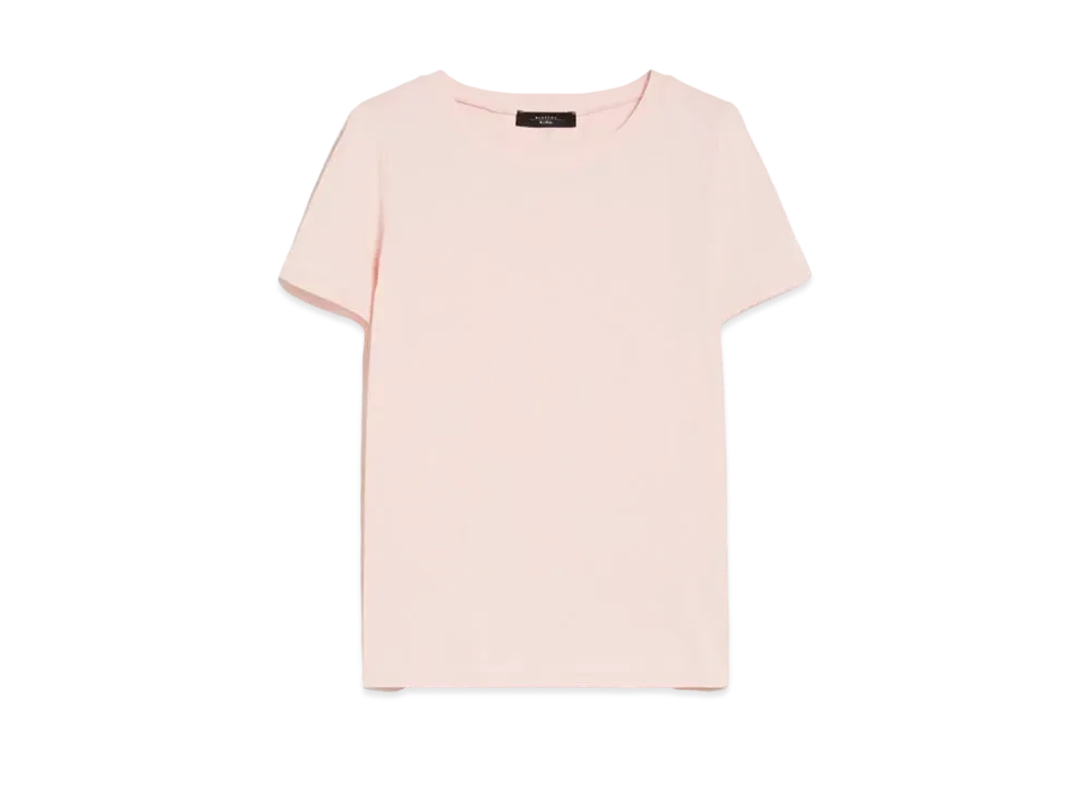 Max Mara Multi-F Organic Cotton Jersey T-Shirt "Pink"