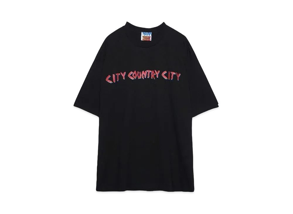 CITY COUNTRY CITY Cotton T-shirt_City Country City "BLACK"