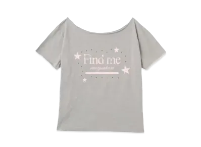 LAGUA GEM x atmos pink Print Tee "Grey"