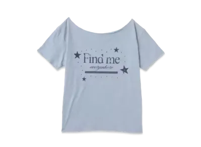 LAGUA GEM x atmos pink Print Tee "Light Blue"