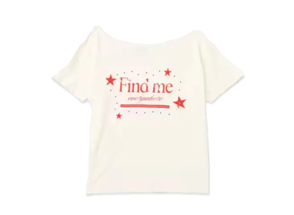 LAGUA GEM x atmos pink Print Tee "White"