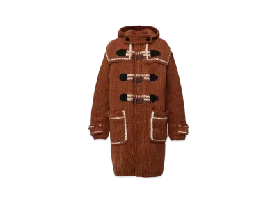 ANREALAGE Knit Duffle Coat "Brown"