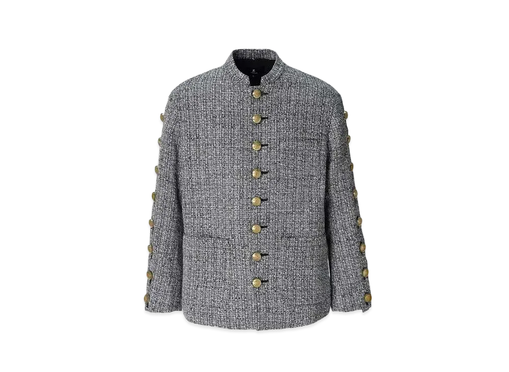 ANREALAGE Mao Collar Button jacket "Gray"
