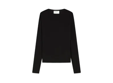 Max Mara Albenga Skin Tight Fit Jersey T-Shirt "Black"