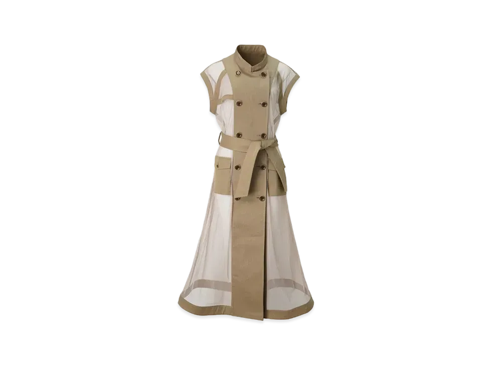 ANREALAGE Invisible Trench Coat "Beige"