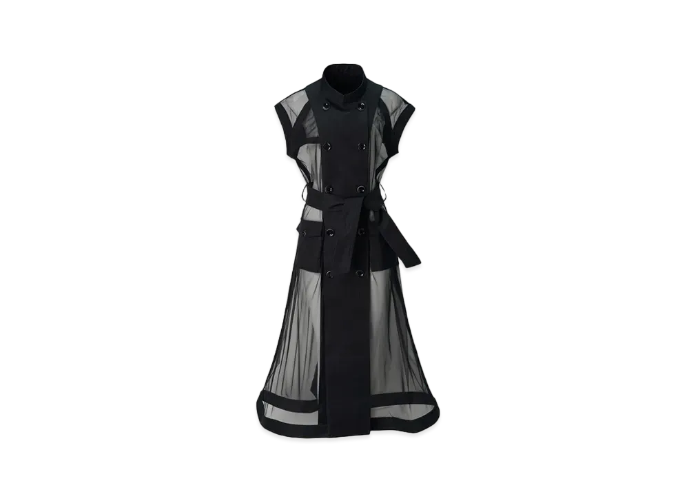 ANREALAGE Invisible Trench Coat "Black"