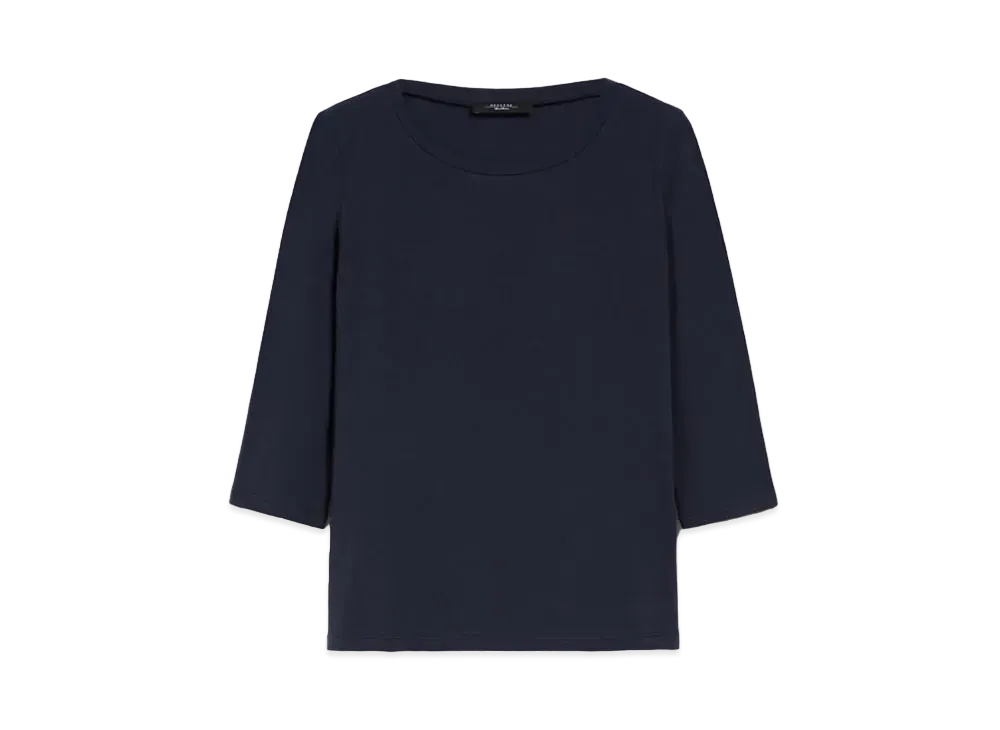 Max Mara Murti A Organic Cotton T-Shirt "Navy"