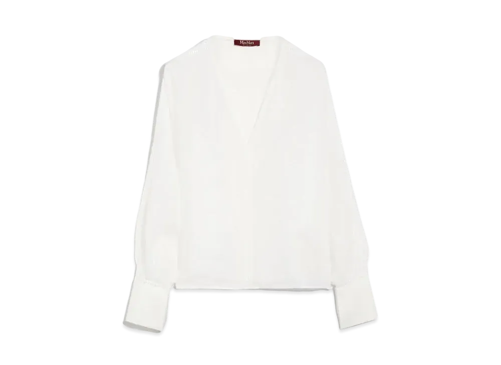 Max Mara Leccio Ramie Gauze Lace Bra "White"